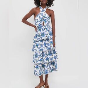 Hunter Bell NWT Porcelain Floral Berkley Dress Size 2